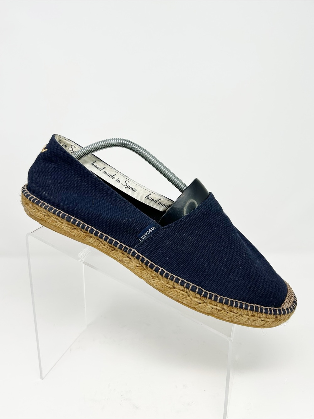 Viscata Sitges Archive Canvas Men's Espadrilles Navy Blue Canvas Size 45